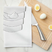 Bowling Pin Crying Handdoek Cartoon (Quarter Fold)