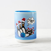 Bowling Pin Penguins Kerst Mok (Center)