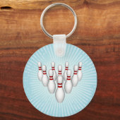 Bowling Pins: 3D-model: Sleutelhanger (Voorkant)