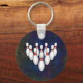 Bowling Pins: 3D-model: Sleutelhanger (Voorkant)