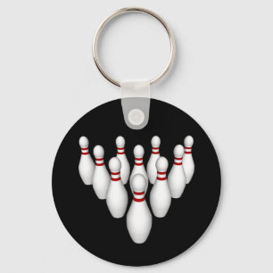 Bowling Pins: 3D-model: Sleutelhanger