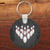 Bowling Pins: 3D-model: Sleutelhanger (Voorkant)