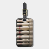 Bowling Pins Bagagelabel (Voorkant verticaal)