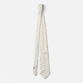 Bowling Pins Bowling Ball Tan Check stropdas (Achterkant)