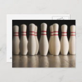 Bowling Pins Briefkaart (Voorkant / Achterkant)