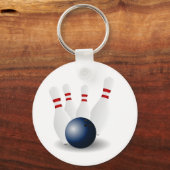 Bowling Pins en Ball Sleutelhanger (Voorkant)