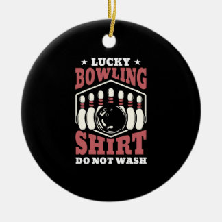 Bowling Pins Gift Birthday kerstidee Keramisch Ornament