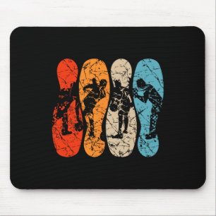 Bowling Pins Silhouette Mannen Vrouwen Kinder Bowl Muismat