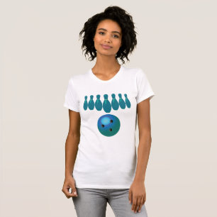 Bowling Pins Sport Womens T-Shirt