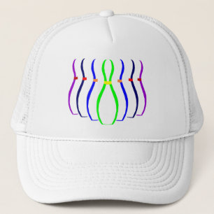 Bowling Pins T-shirts en geschenken. Trucker Pet
