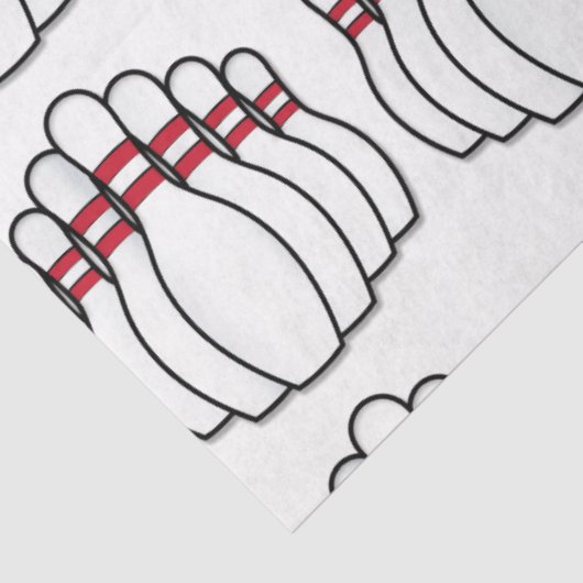 Bowling Pins Tissuepapier (Detail)