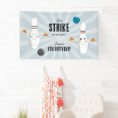 Bowling Pizza Strike Up Sommige Leuke Kinderen Ver Spandoek (Insitu)