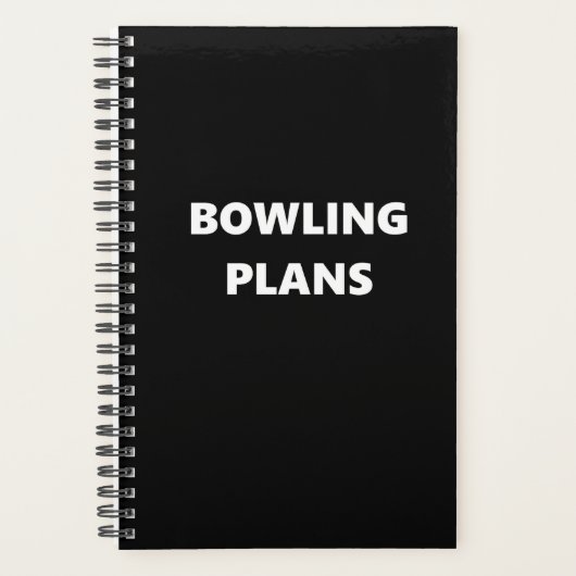 Bowling Planner Sports Thème Bowling Plans (Devant)