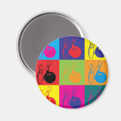 Bowling Pop Art Magneet (Voorkant / Achterkant)