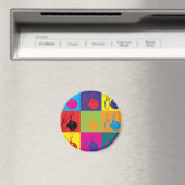 Bowling Pop Art Magneet (Insitu (Vaatwasser))