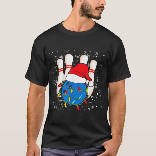 Bowling Reindeer Christmas Shirt Pajama Srt X-mas (Voorkant)