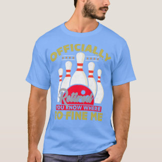 Bowling Retirement Gift in ruste Bowler Unieke Bow T-shirt