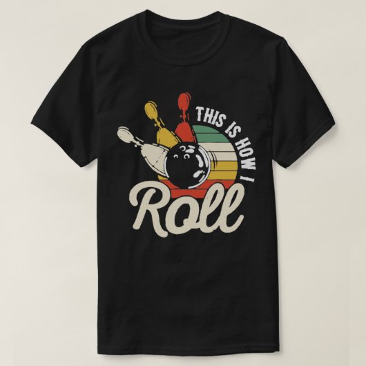 Bowling Retro Fun T-shirt (Design voorkant)