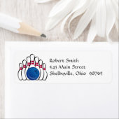 Bowling Return Address Labels (Insitu)