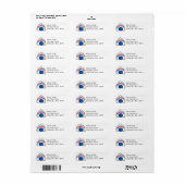 Bowling Return Address Labels (Full Sheet)