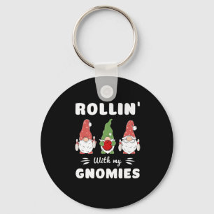 Bowling Rollin met mijn Gnomen Funny Gnome Premiu Sleutelhanger