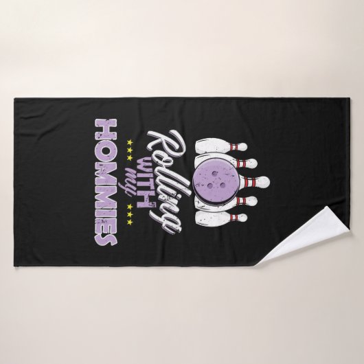 Bowling "Rolling With My Hommies" Badhanddoek (Badhanddoek)