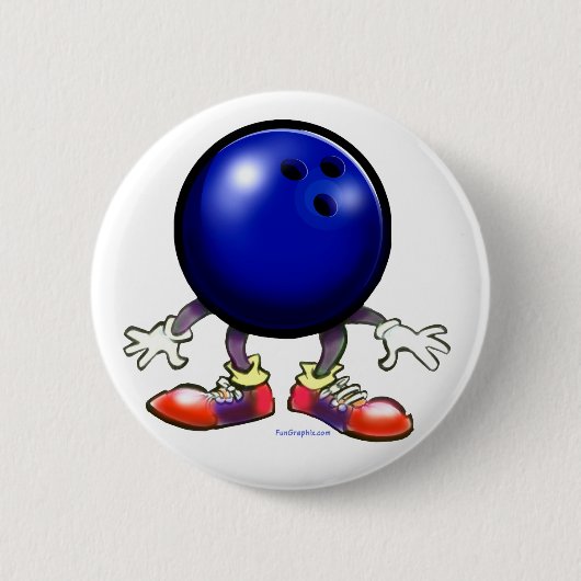 Bowling Ronde Button 5,7 Cm (Voorkant)
