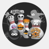 Bowling Ronde Sticker (Voorkant)