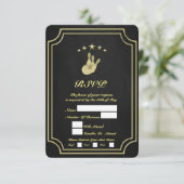 Bowling RSVP Kaartje (Staand voorkant)