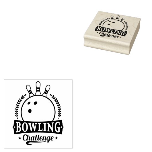 Bowling Rubberstempel (Gestempeld)