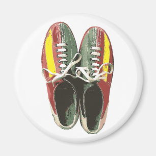Bowling-schoenen Retro Bowling Magneet