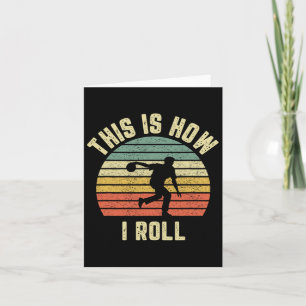 Bowling Shirt Dit is hoe ik rol Retro Design T-shi Kaart