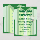 Bowling Shirt Party Kaart (Voorkant / Achterkant)