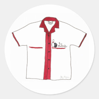 Bowling Shirt Sticker
