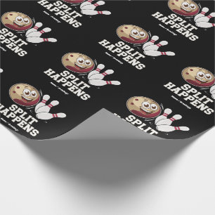 Bowling Shirt voor mannen en vrouwen Funny Split H Cadeaupapier