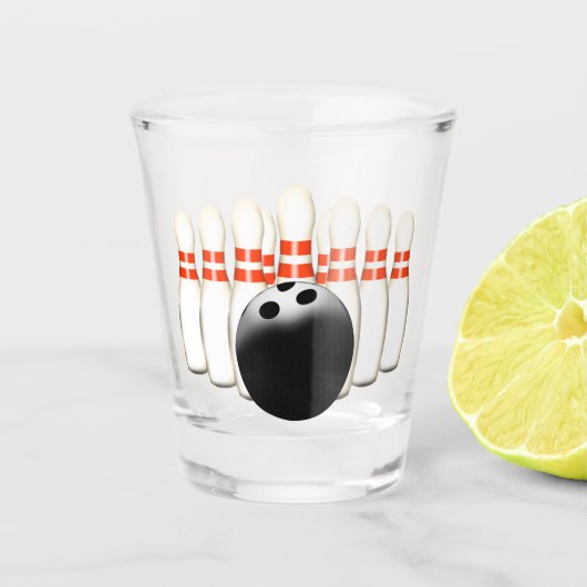 Bowling Shot Glass Glas (Voorkant)