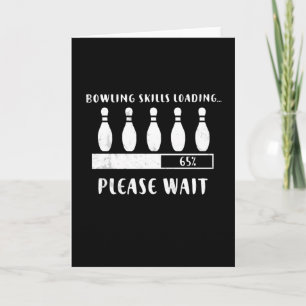 Bowling Skills Lading Gelieve te wachten Kaart