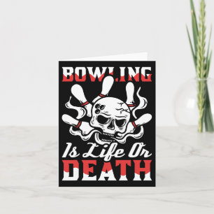 Bowling Skull Team - Alley League Bowler Kaart