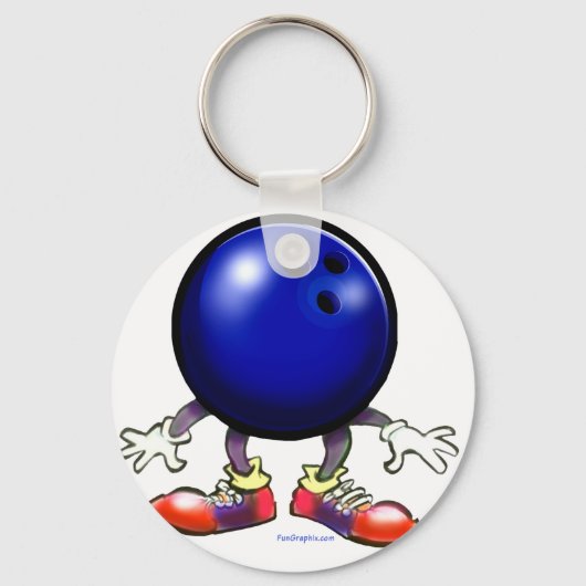 Bowling Sleutelhanger (Voorkant)
