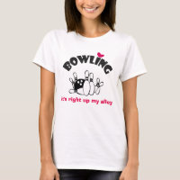 Bowling Slogan Het is recht omhoog mijn steeg