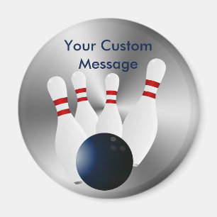 Bowling-spelden 10-pins Bowling Ball op maat Magneet