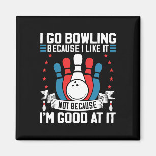 Bowling speler liefhebber Gag voor Bowler Sport fa Magneet