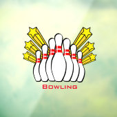 Bowling-spellen Raamsticker (Vel 3)