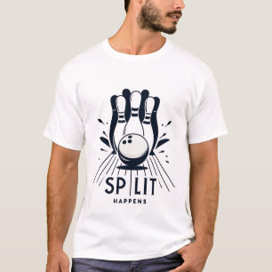 Bowling Split gebeurt T-shirt
