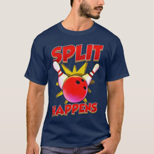 Bowling Split geluk met Bowler Team League Tourmen T-shirt