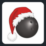 Bowling Sport fans Santa hat Christmas Xmas<br><div class="desc">Fun,  cheerful,  Xmas design for Bowling fans and bowl players. A christmas sweatshirt ou t-shirt to wear during te xmas holidays. Santa hat on bowling ball. Strike ! For every bowling fan !</div>