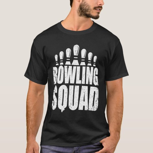 Bowling Squad voor Bowlers T-shirt (Voorkant)