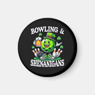 Bowling St. Patrick's Day streken Magneet