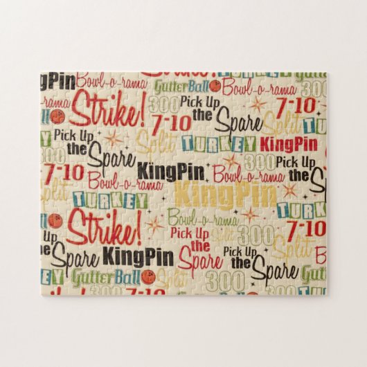Bowling staat op mijn Alley Legpuzzel (Horizontaal)