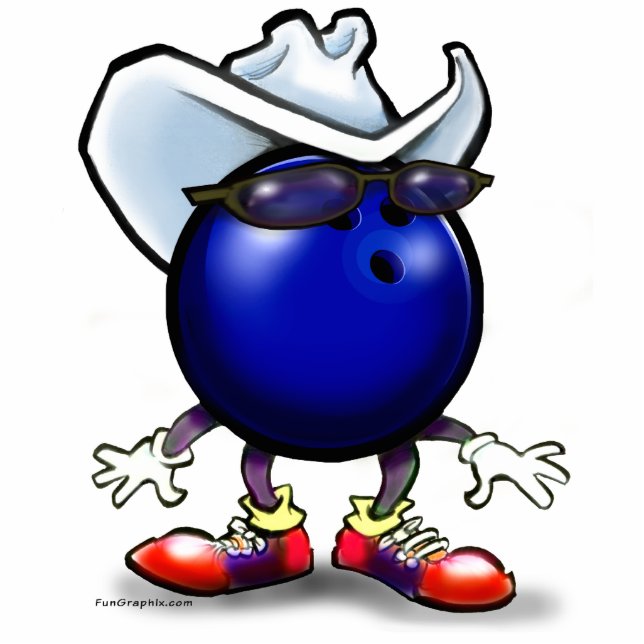 Bowling Star Staand Fotobeeldje (Voorkant)